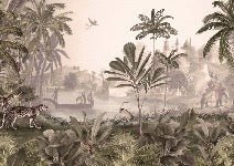 Jungle haven leopard wallpaper