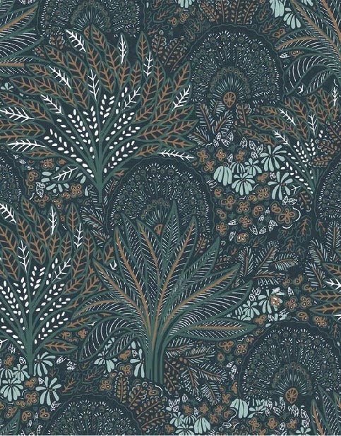 Vegetable peacock wheel toilet wallpaper