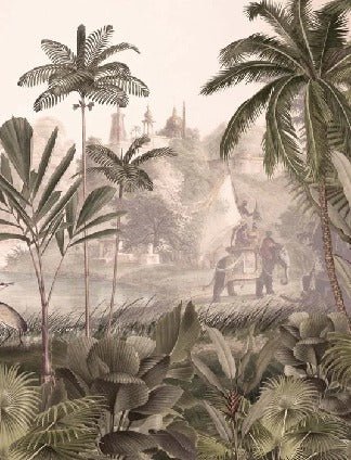 Jungle haven leopard wallpaper