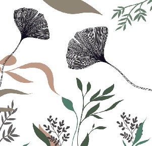 Floral artist ginkgo wallpaper