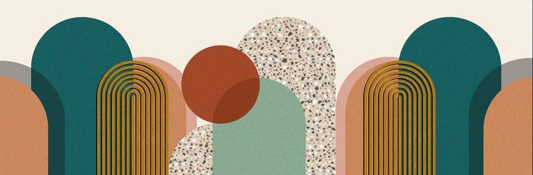 Art pop deco graphic trend wallpaper