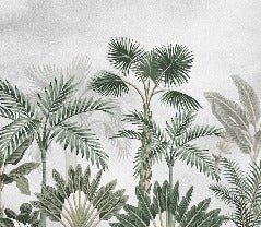 Papier peint jungle tendance arbres exotiques, XXL, tendance