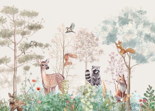 Papier peint chambre enfant nature magique beige, XXL, tendance