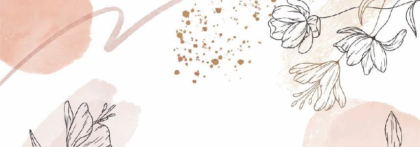 Shapes and flowers wallpaper