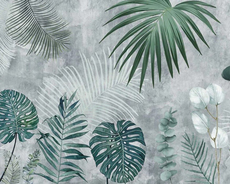 Biophilic Jungle Monochrome wallpaper