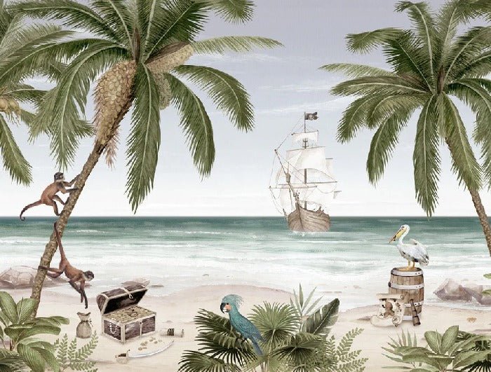 Papier peint la baie aux pirates, XXL, tendance