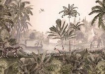 Jungle haven leopard wallpaper