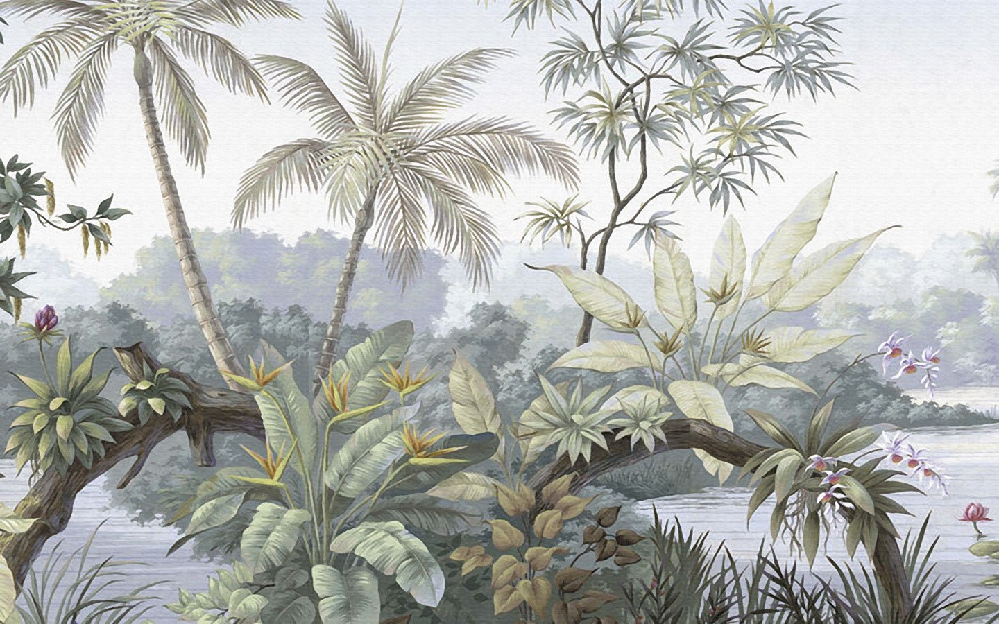 Papier peint Jungle Tendance, mural concept, tendance