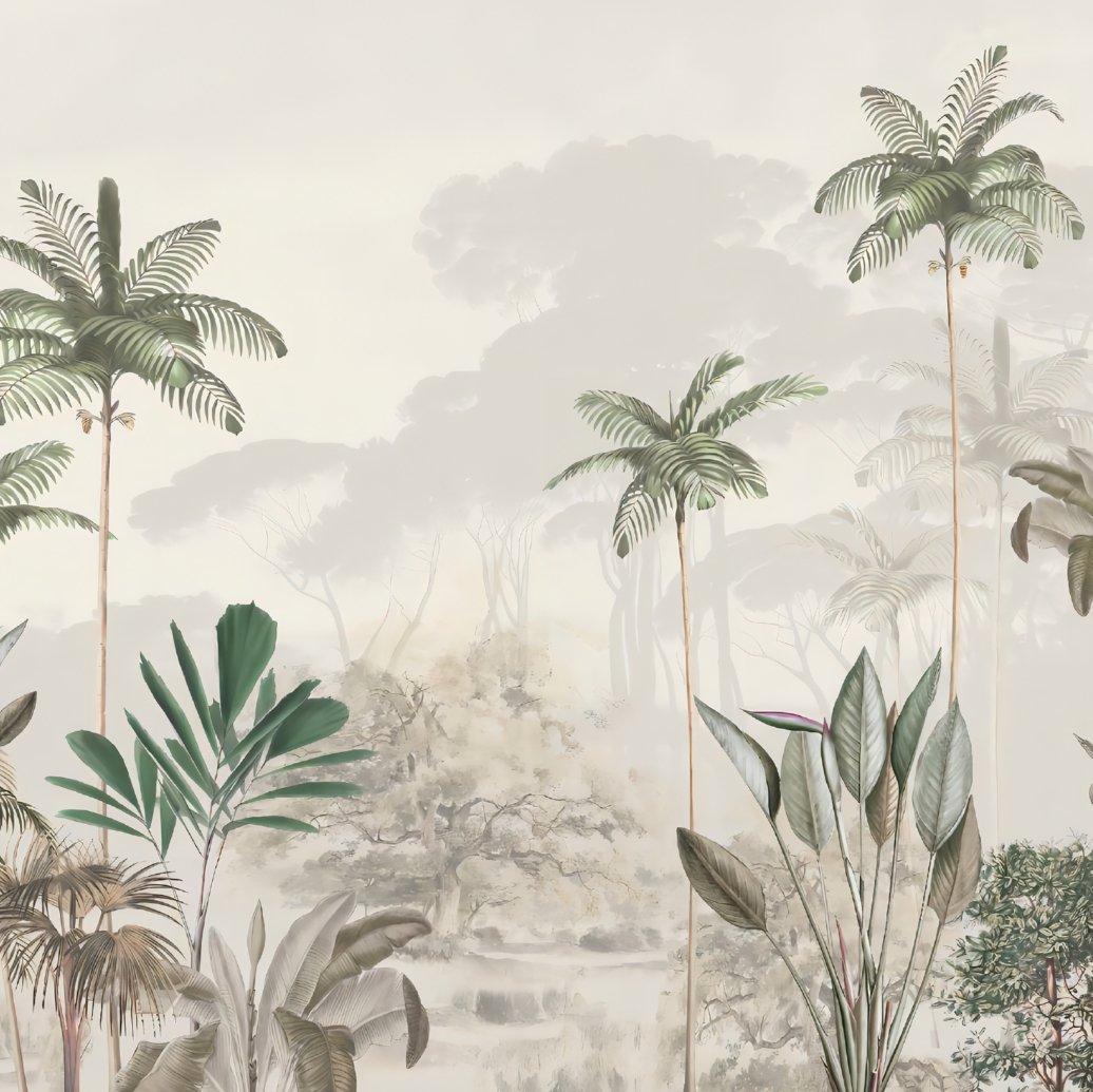 Jungle Eden panoramic wallpaper L220cm x H220cm