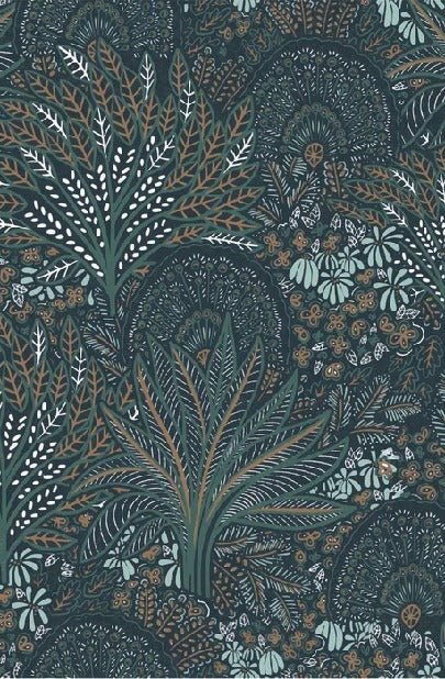 Vegetable peacock wheel toilet wallpaper
