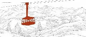 La Plagne telecabine red wallpaper