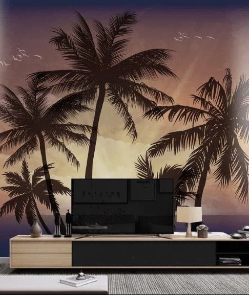 Palm tree sunset wallpaper