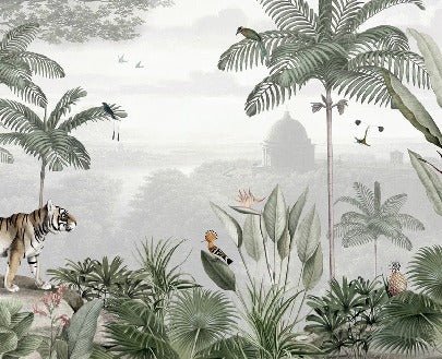 Cat jungle wallpaper