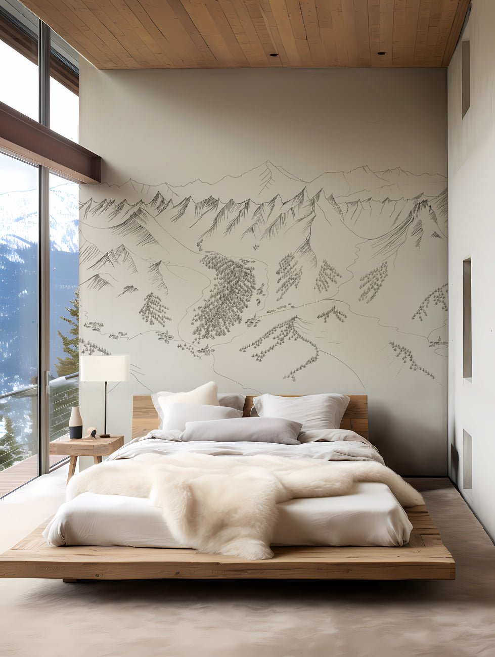 Papier peint en piste – La Clusaz, XXL, tendance