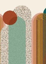 Art pop deco graphic trend wallpaper