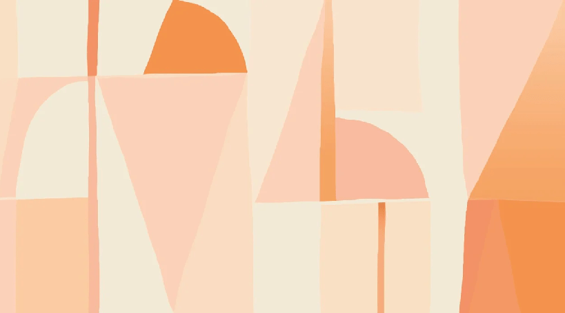 Peach geometric abstract wallpaper