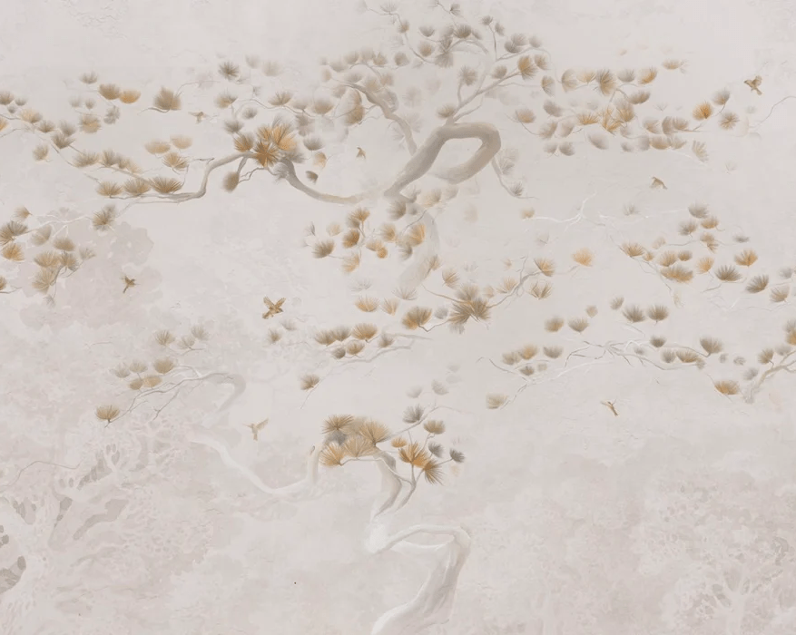 Japanese-style wallpaper - Pine mist