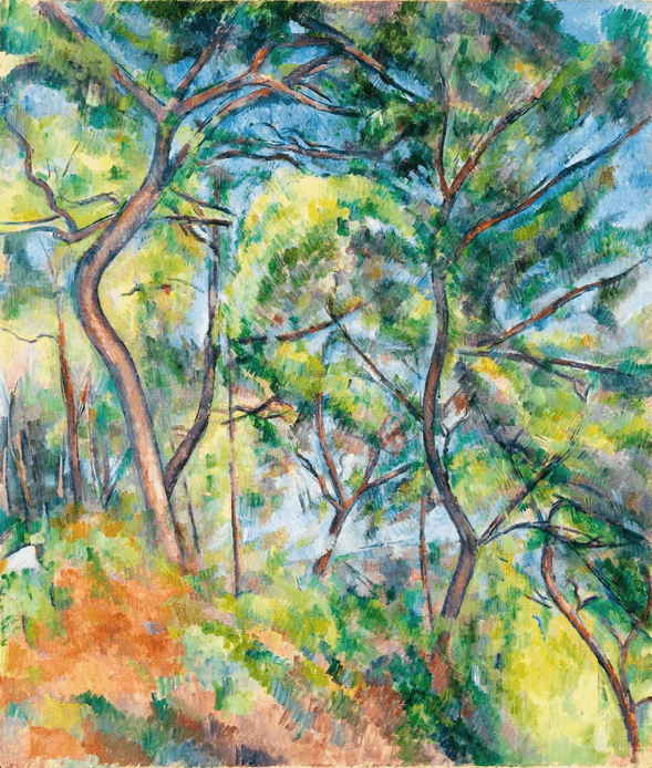Papier peint forêt de pins - Paul Cézanne, XXL, tendance