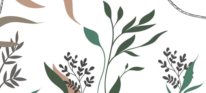 Papier peint ginkgo artiste floral