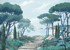 Wallpaper stroll in the calanques