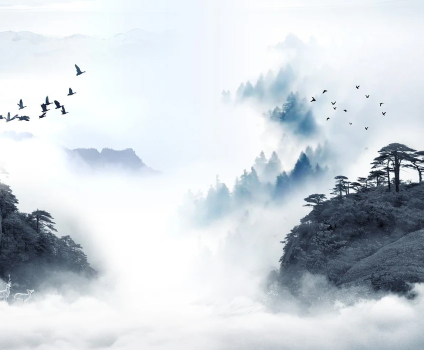 Papier peint Lever de jour en Chine