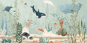 Baby marine world wallpaper