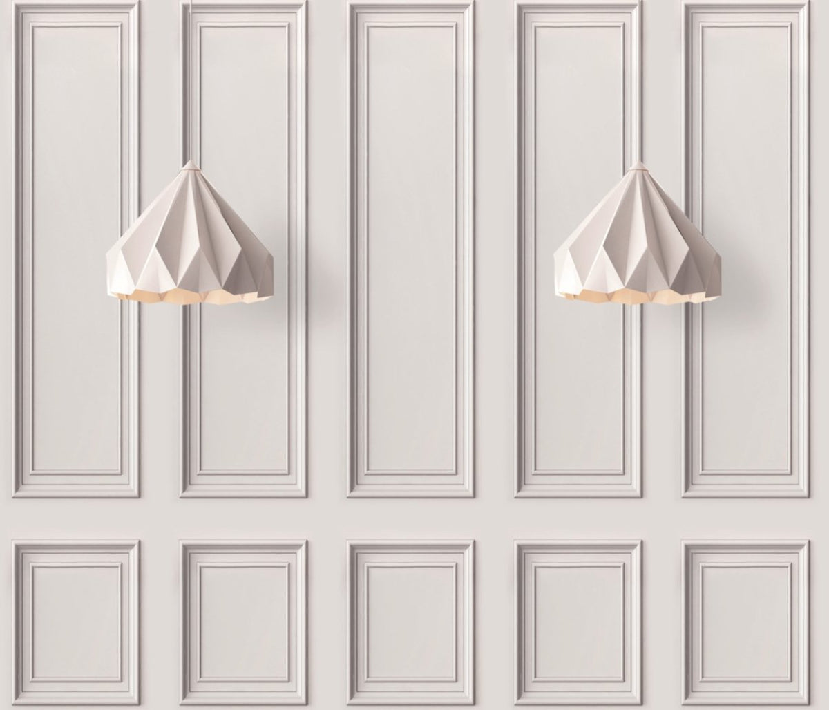 Panoramic Haussmanian moulding wallpaper L253cm x H217cm