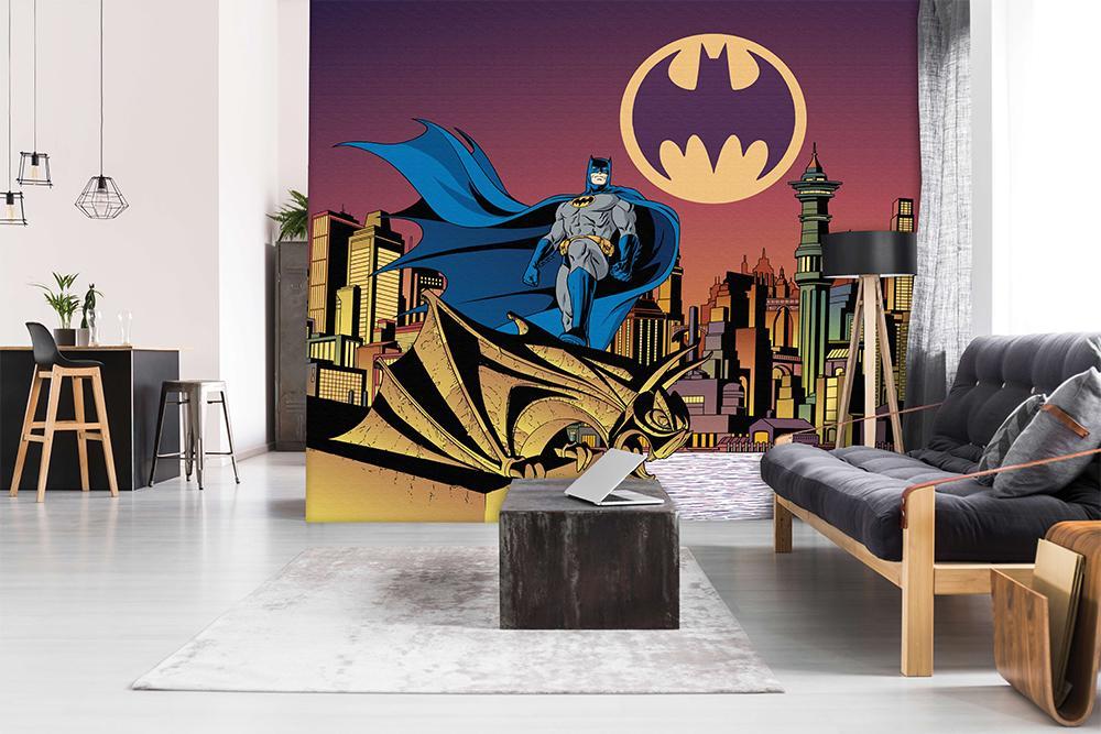 Papier peint panoramique batman BD héro night - papier peint sur mesure francais - muralconcept