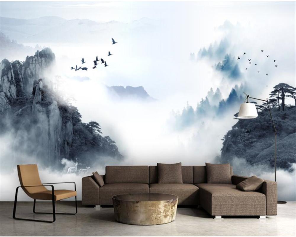 Papier peint Lever de jour en Chine - papier peint sur mesure francais - muralconcept