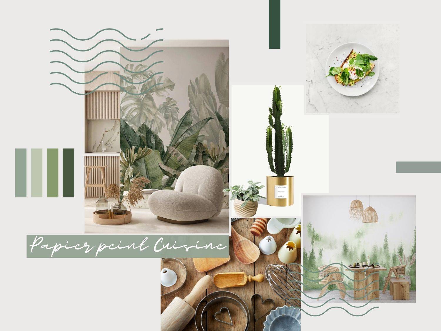 Notre guide d’achat pour intégrer le papier peint dans votre cuisine