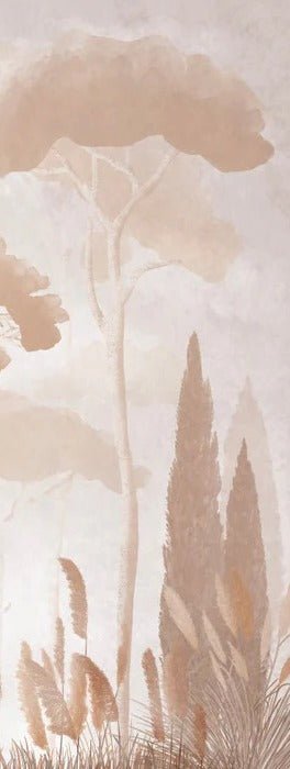 Papier peint sépia cyprès pins, XXL, tendance