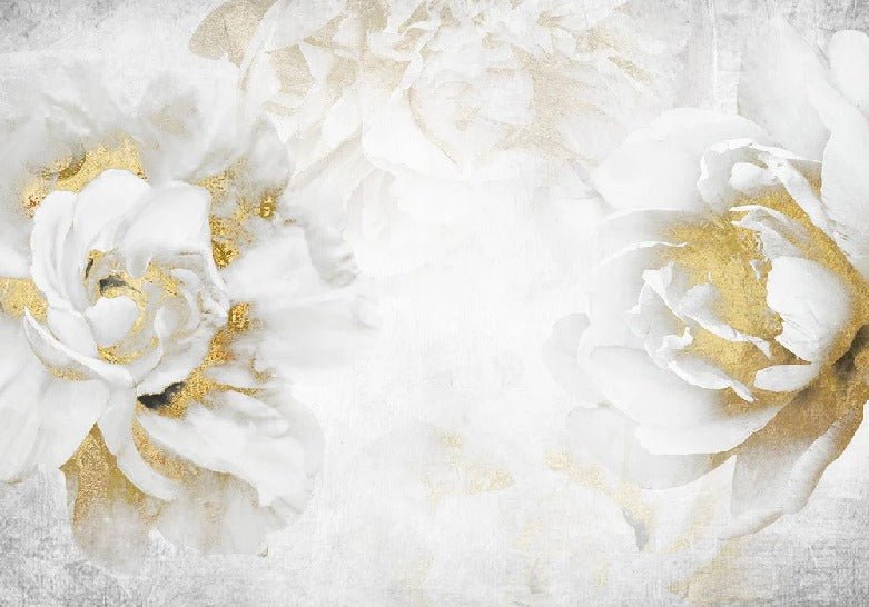 Papier peint Fleur Or