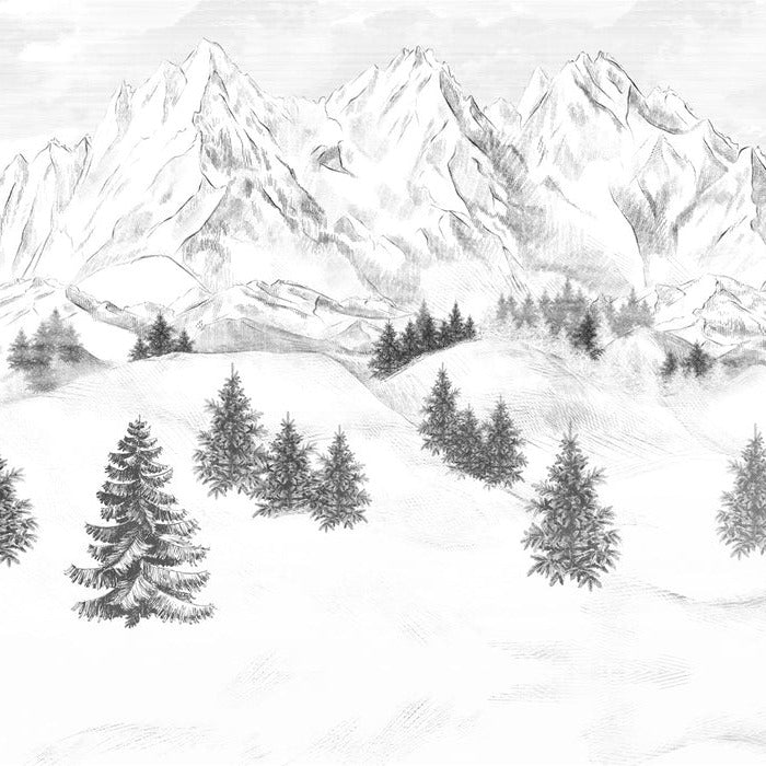Papel pintado de la montaña de Chamonix