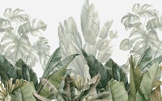 Papel pintado panorámico Plátano verde