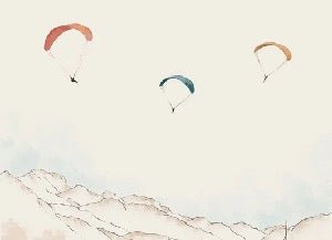 Annecy, picos y arte papel pintado