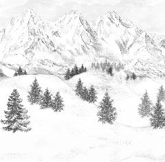 Tapete Berggipfel von Chamonix