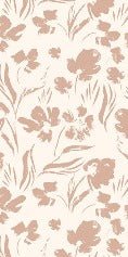 Tapete Blume Puderbeige