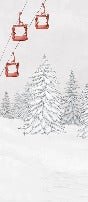 Papel pintado góndola roja montaña