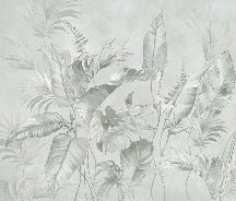 Elegant jungle sage wallpaper