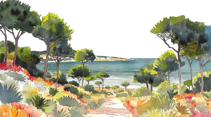 Summer air panoramic wallpaper