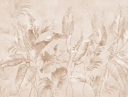 Papier peint élégante jungle poudrée