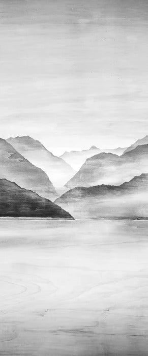 Papier Peint Sommets d’Argent | Les Bleus du Lac®, XXL, tendance