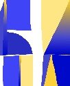 Papier peint Memphis style majorelle