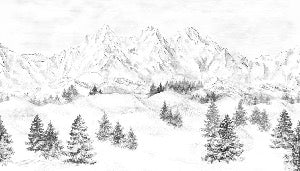 Tapete Bergmassiv der Alpen