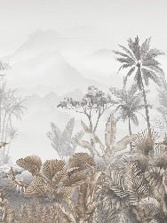 Papier peint tendance tropical sepia