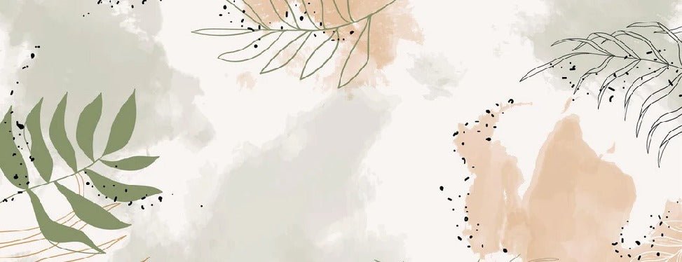 Papier peint panoramique aquarelle végétale