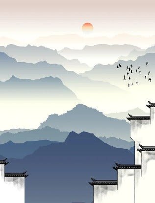 Panorama-Tapete Zen-Deko