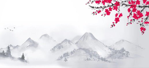 Papier peint zen paysage minimaliste, XXL, tendance