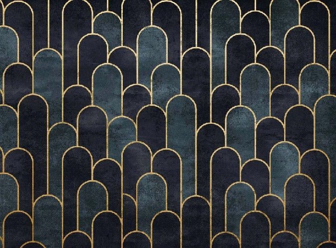 Papier peint dark blue chic