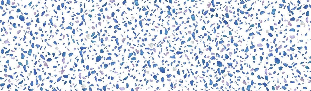 Tapete mit Terrazzo-Effekt Indigo